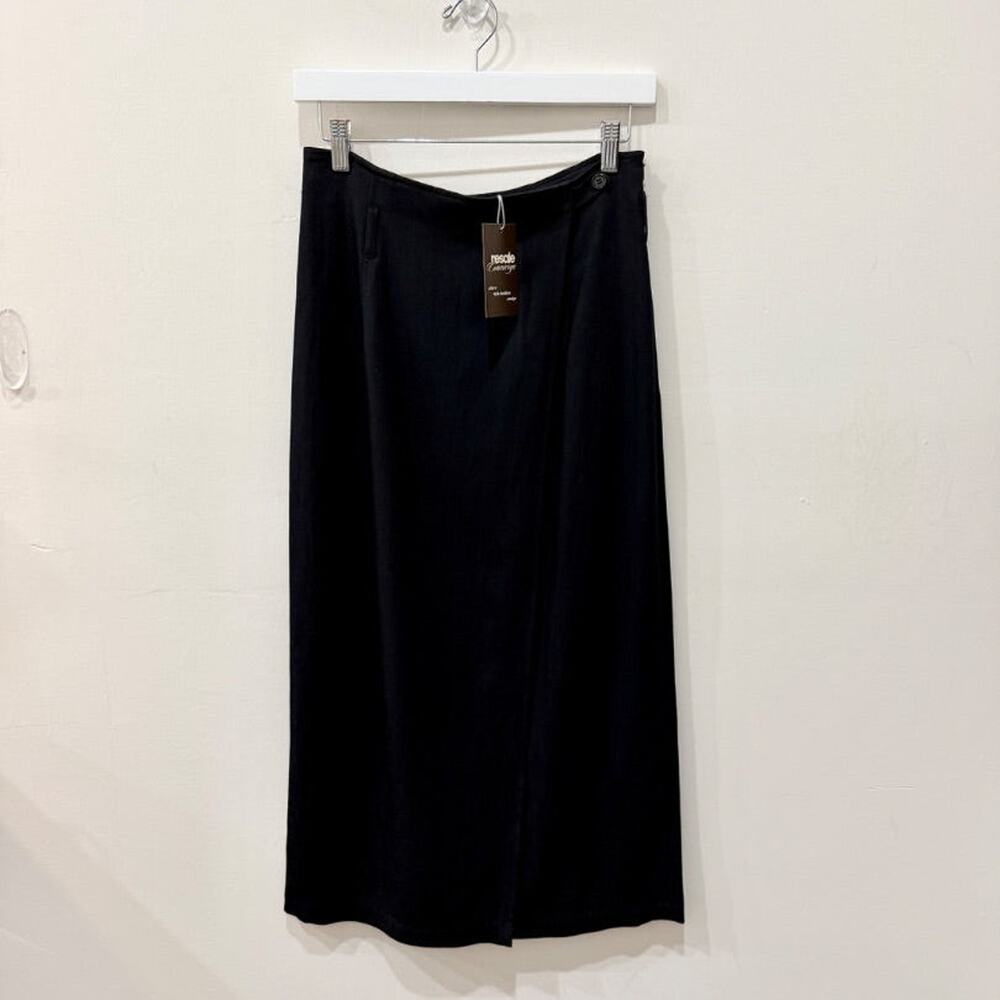 Sartorie Riunite High Waisted Maxi Skirt with Slit Black Women's 44 IT / US 6